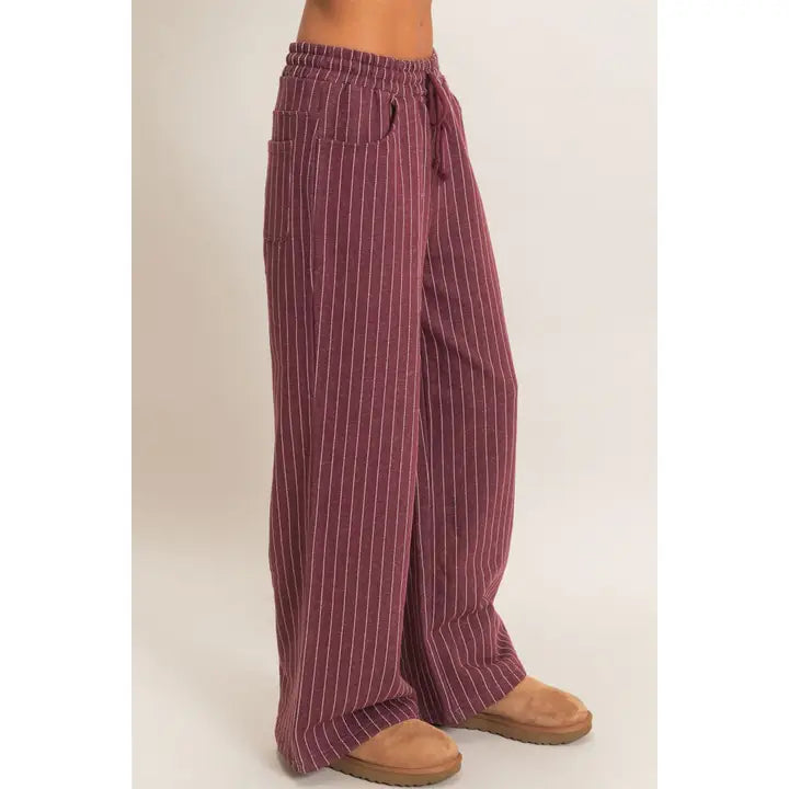 Paisley Pinstripe Sweatpants