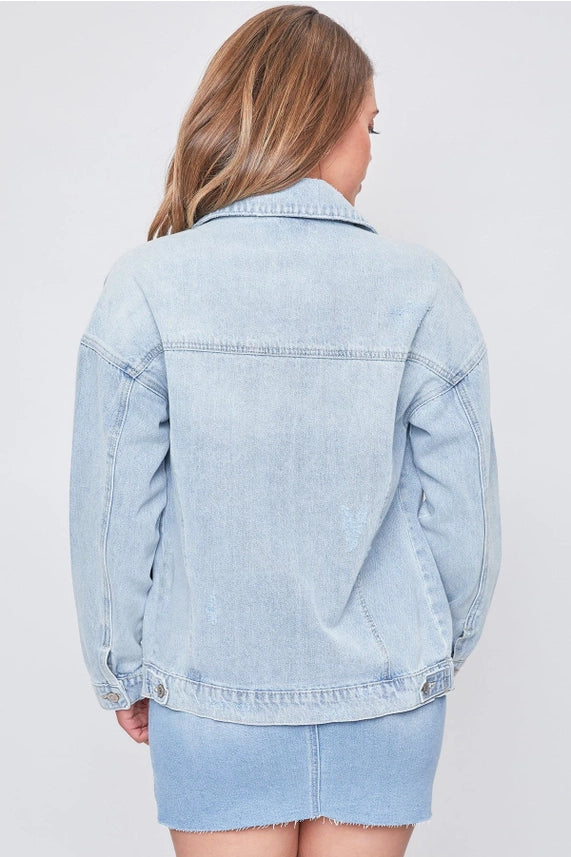 Olive Oversized Denim Jacket