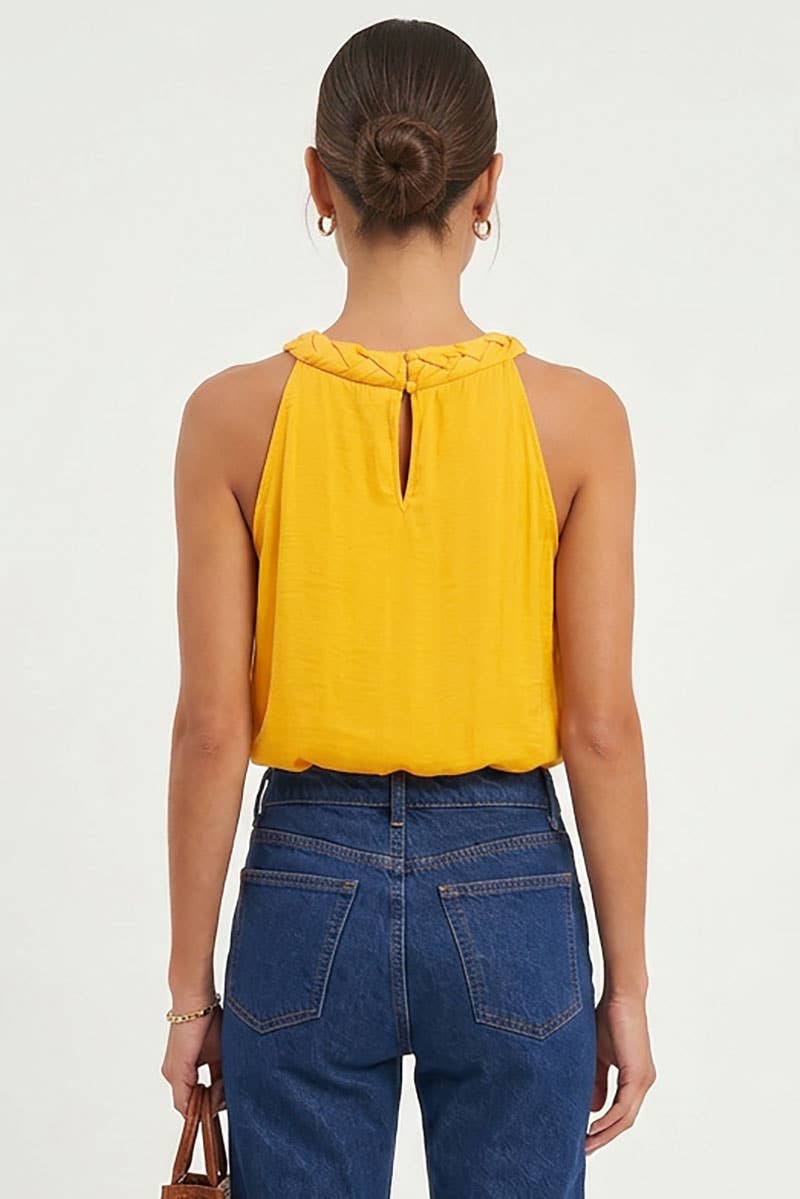 Beth Braided Neckline Tank Top