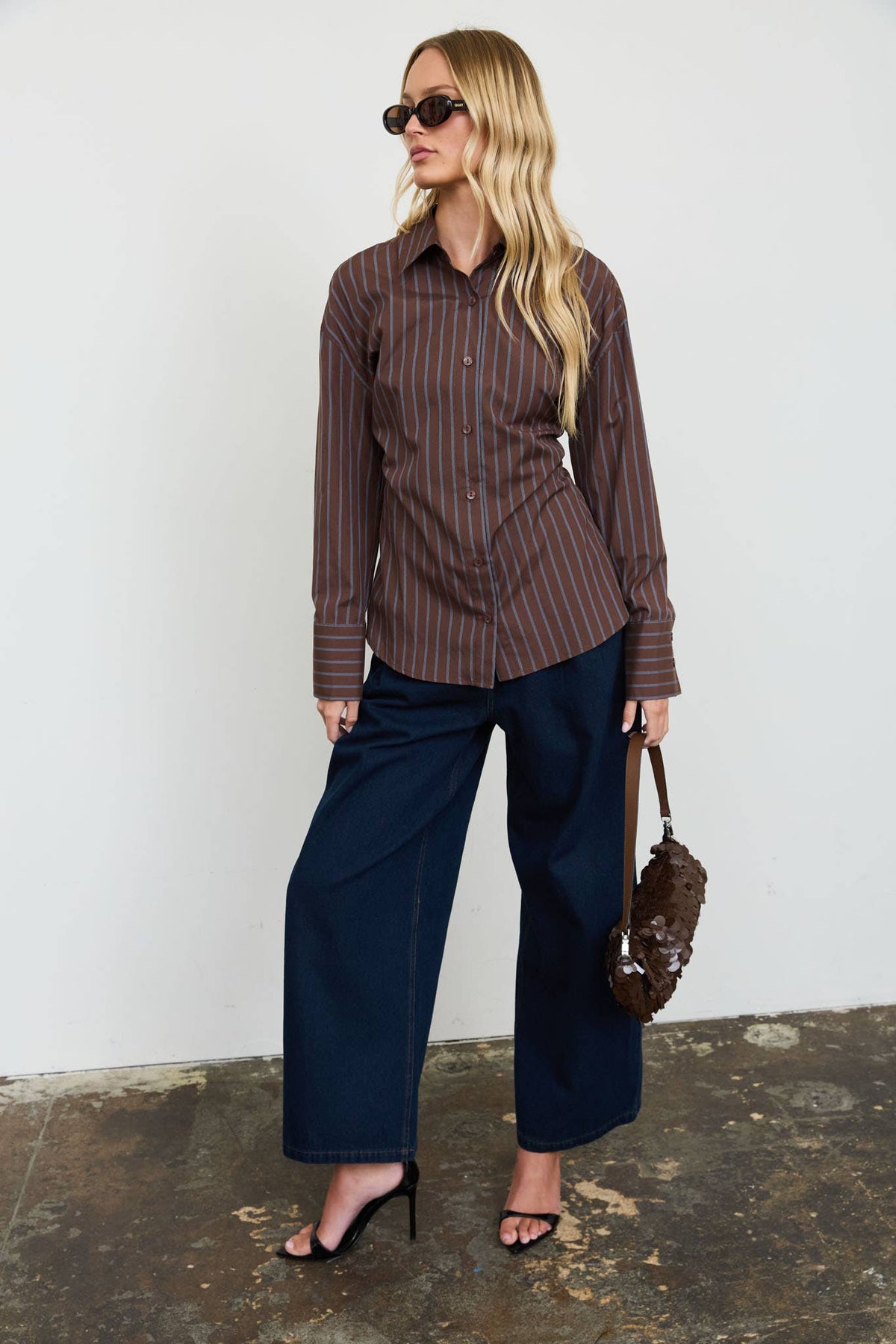 Gemma Pinstripe Top