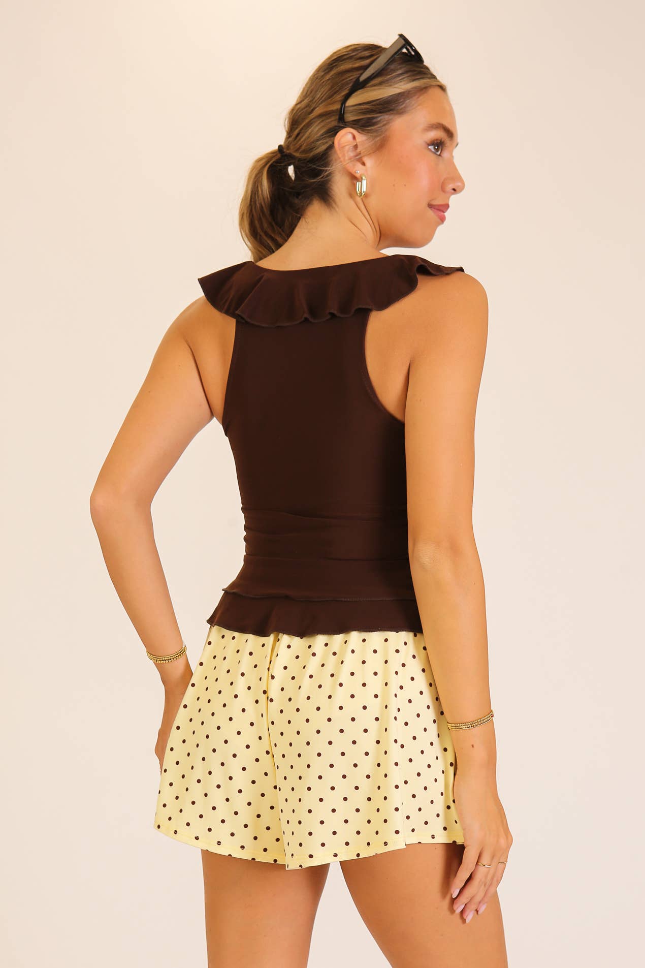 Mia Ruffle Trim Top