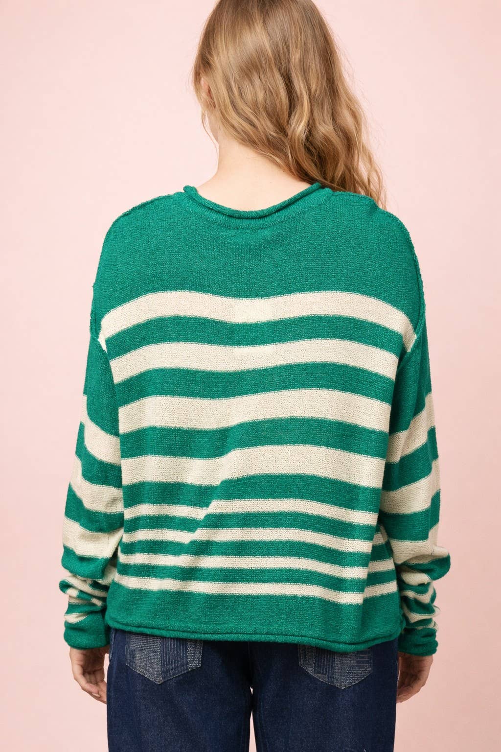 Stevie Striped Knit Summer Sweater Top
