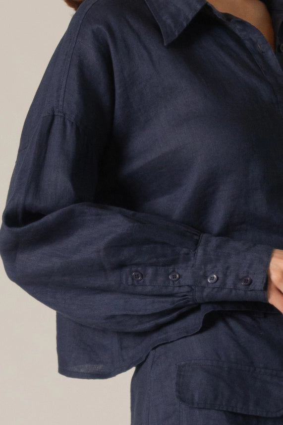 Faye Linen Button Up