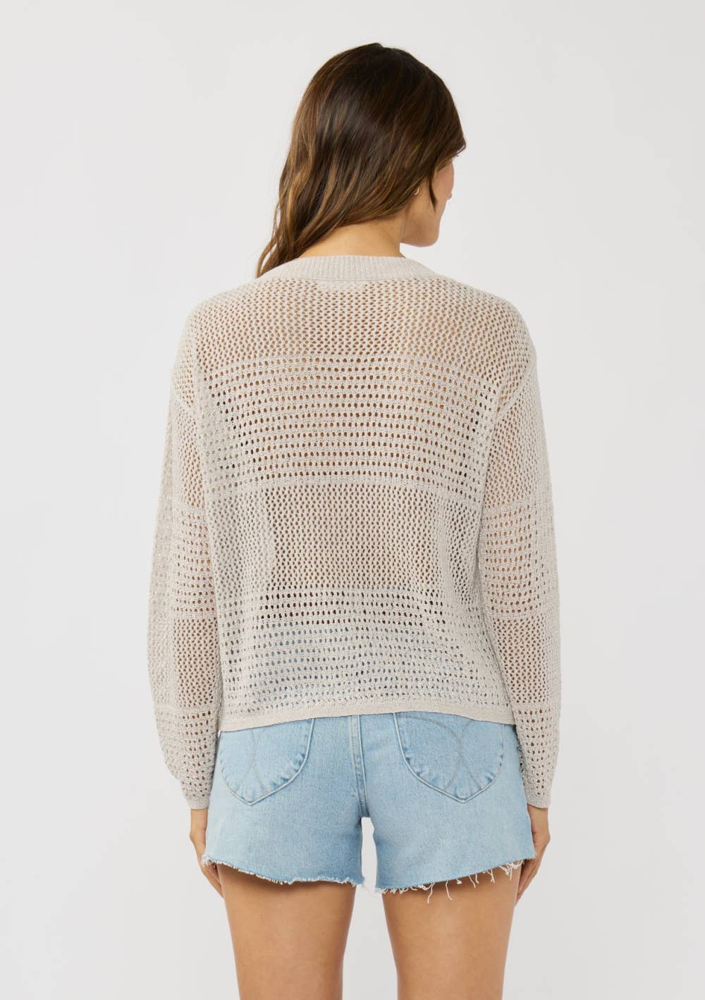 Long Sleeve Drop Shoulder Knit Top