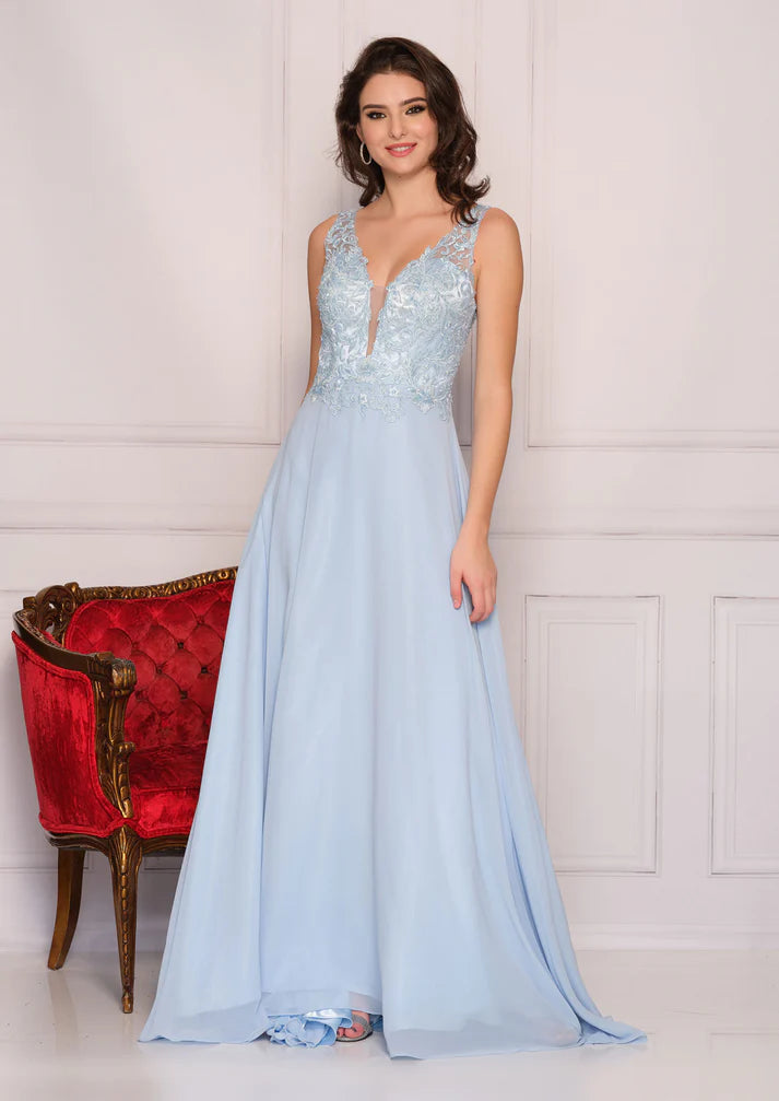 Dave & Johnny A-Line Prom Style A9159W Size 24