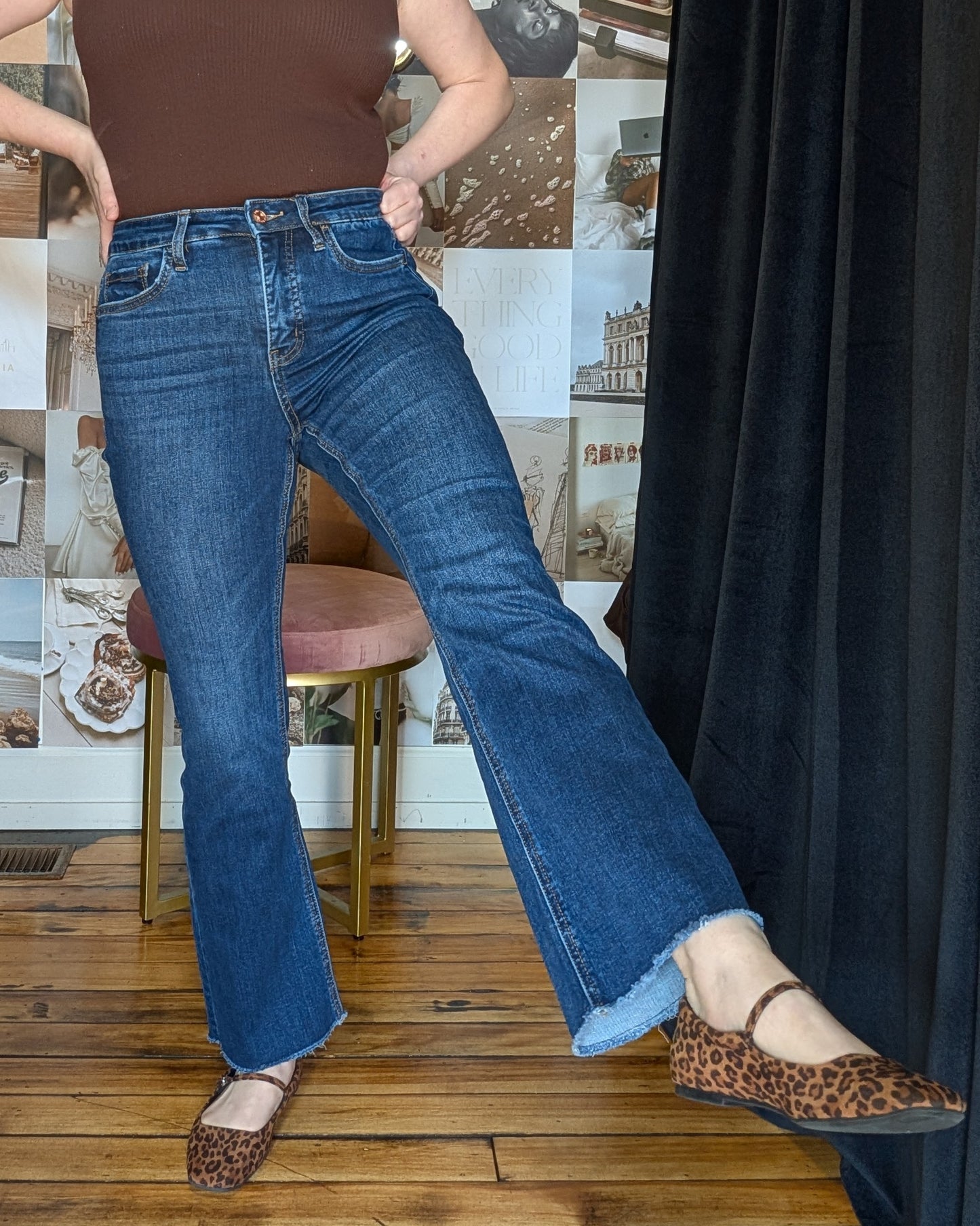 Ava High Rise Flare Jeans