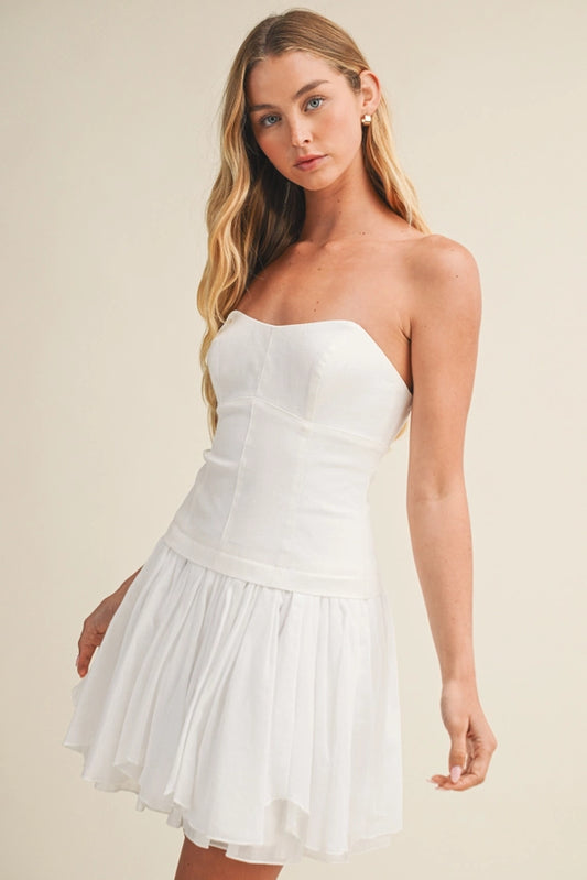 Poppy Drop Waist Poplin Dress