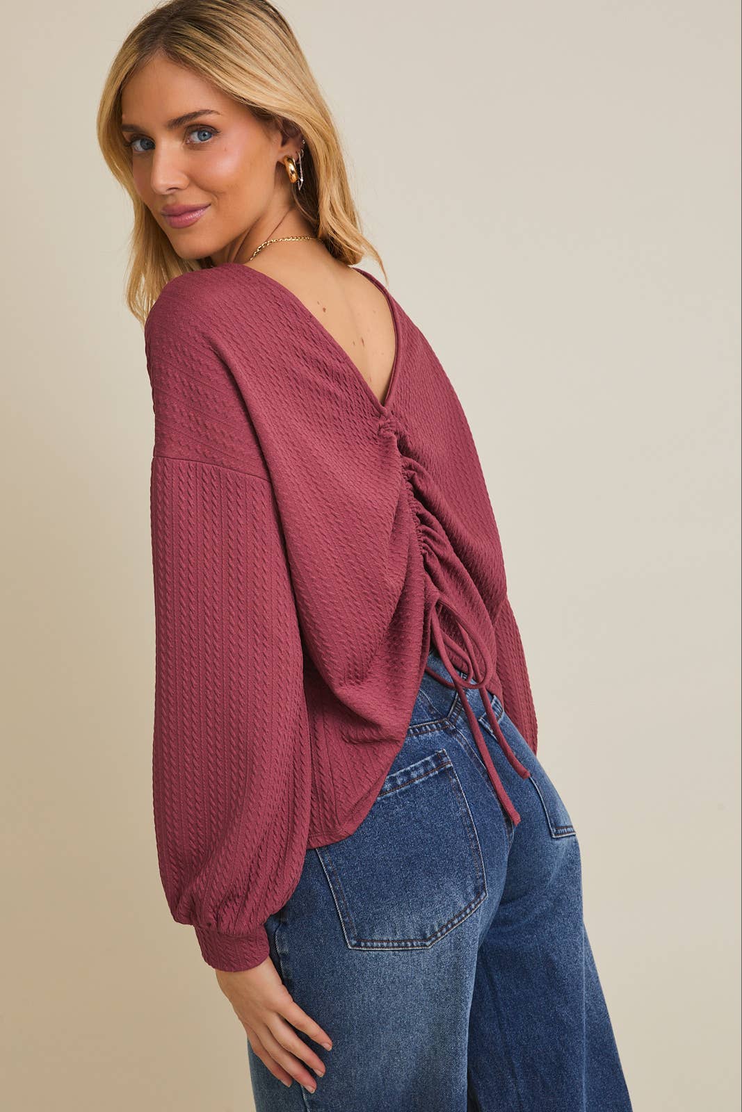 Ruby Back Ruching Top