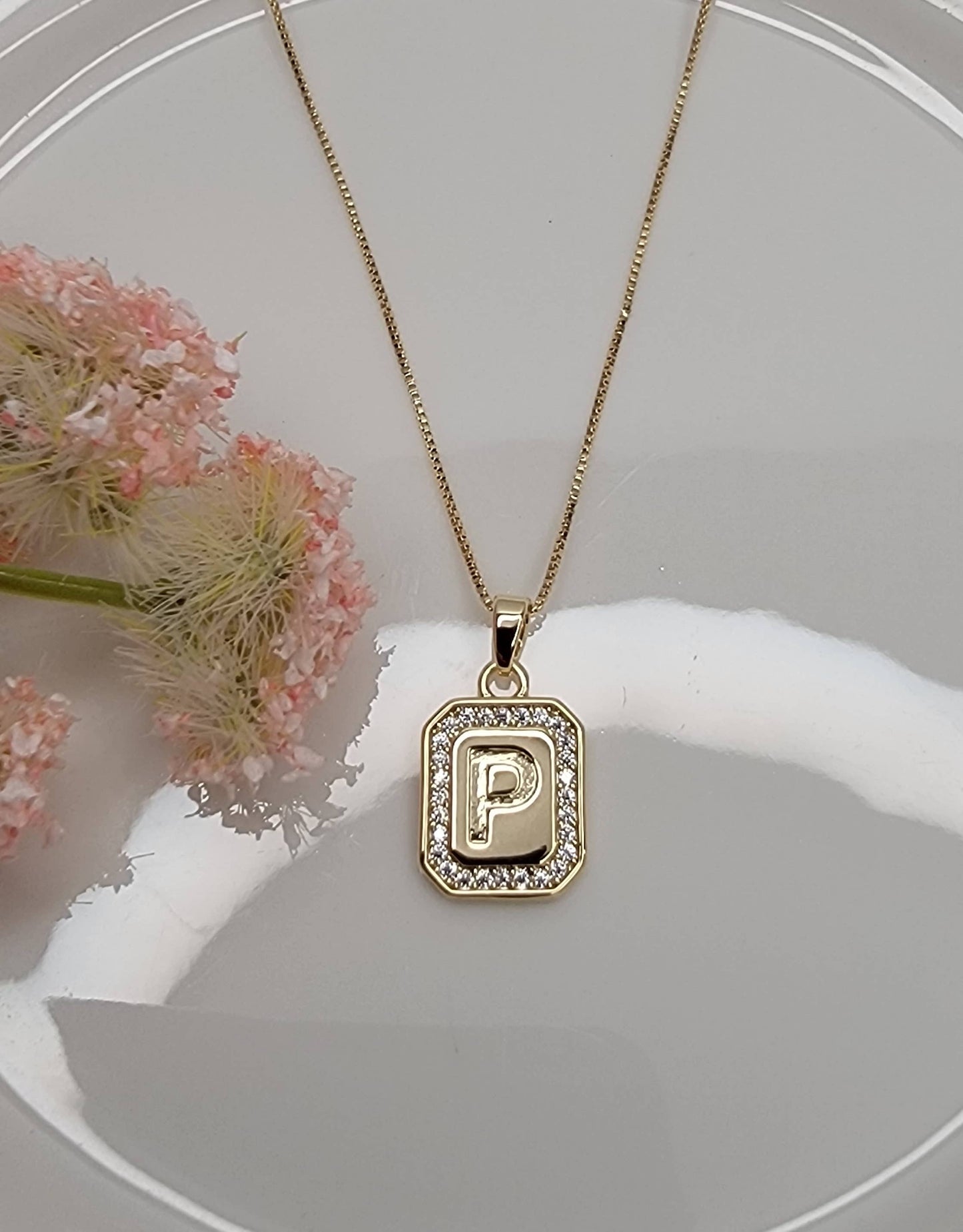 INITIAL PENDANT NECKLACE.