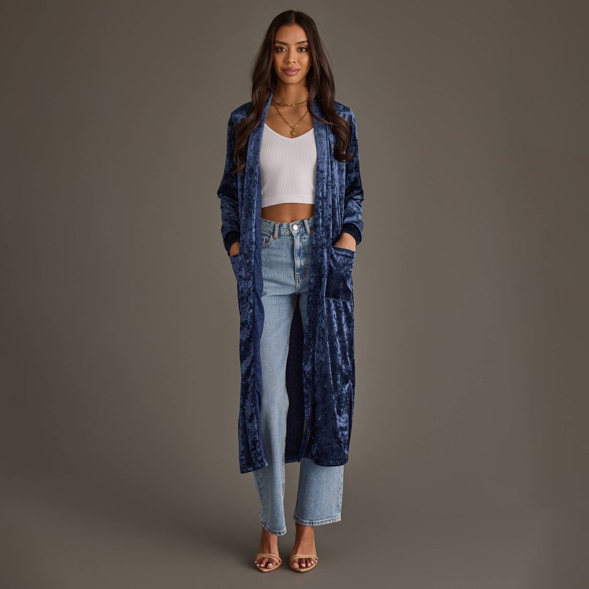 Demi Velvet Duster