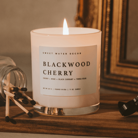*NEW* Blackwood Cherry 11 oz Soy Candle - Home Decor & Gifts