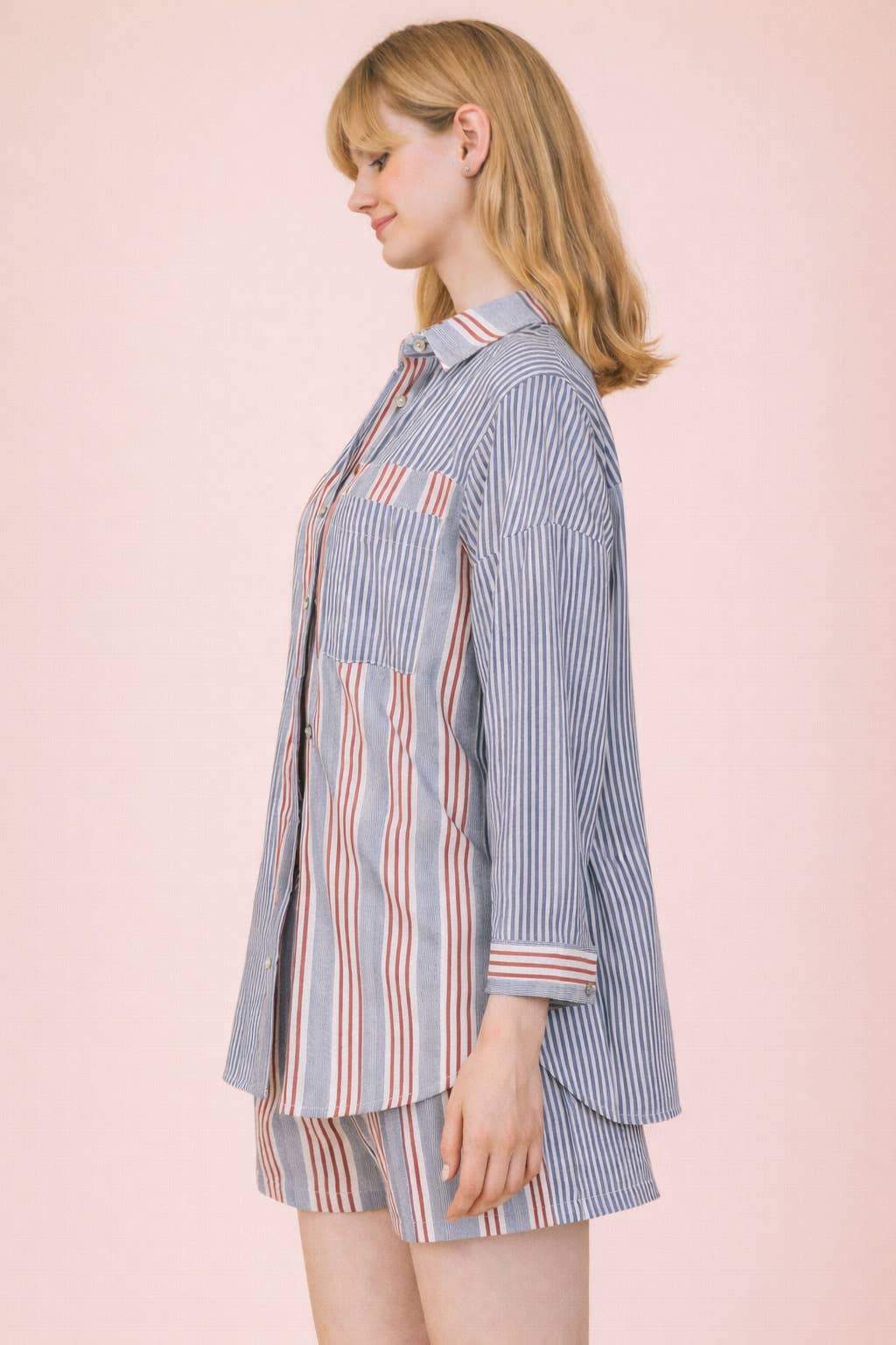 Wendy Woven Shirt Top & Shorts Set