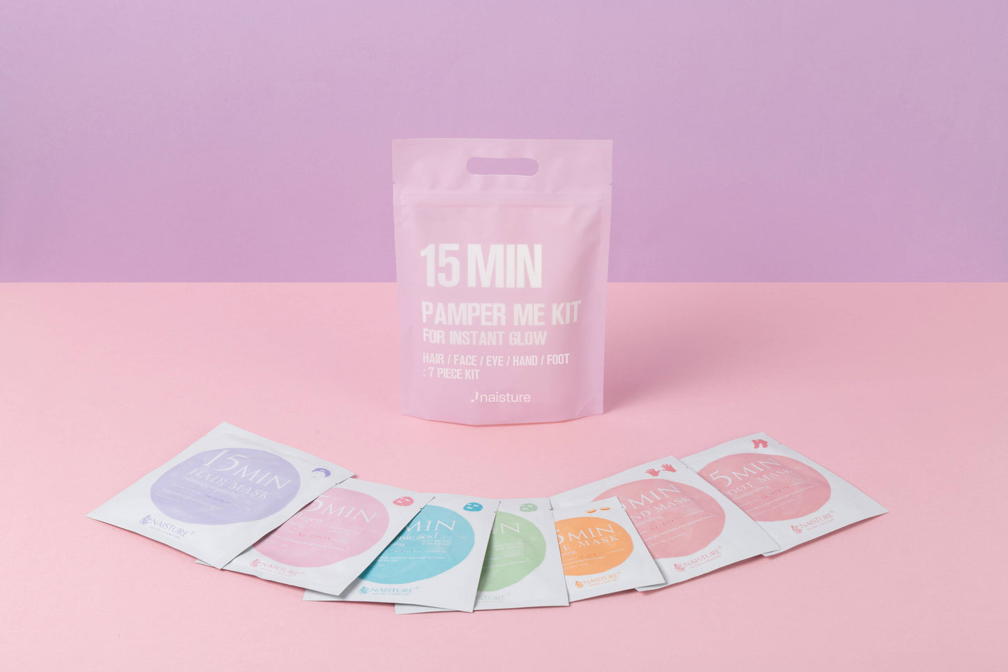 15 Min Pamper Me Kit for Skin Care & Self-Care (7 pc)