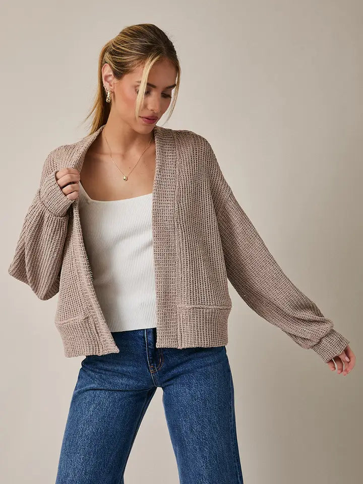 Fawn Cropped Cardigan