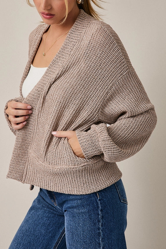 Fawn Cropped Cardigan