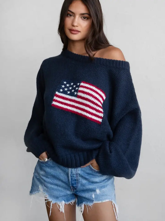 Brandi American Flag Sweater