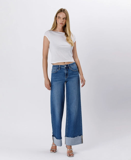 Athena High Rise Wide Leg Jeans