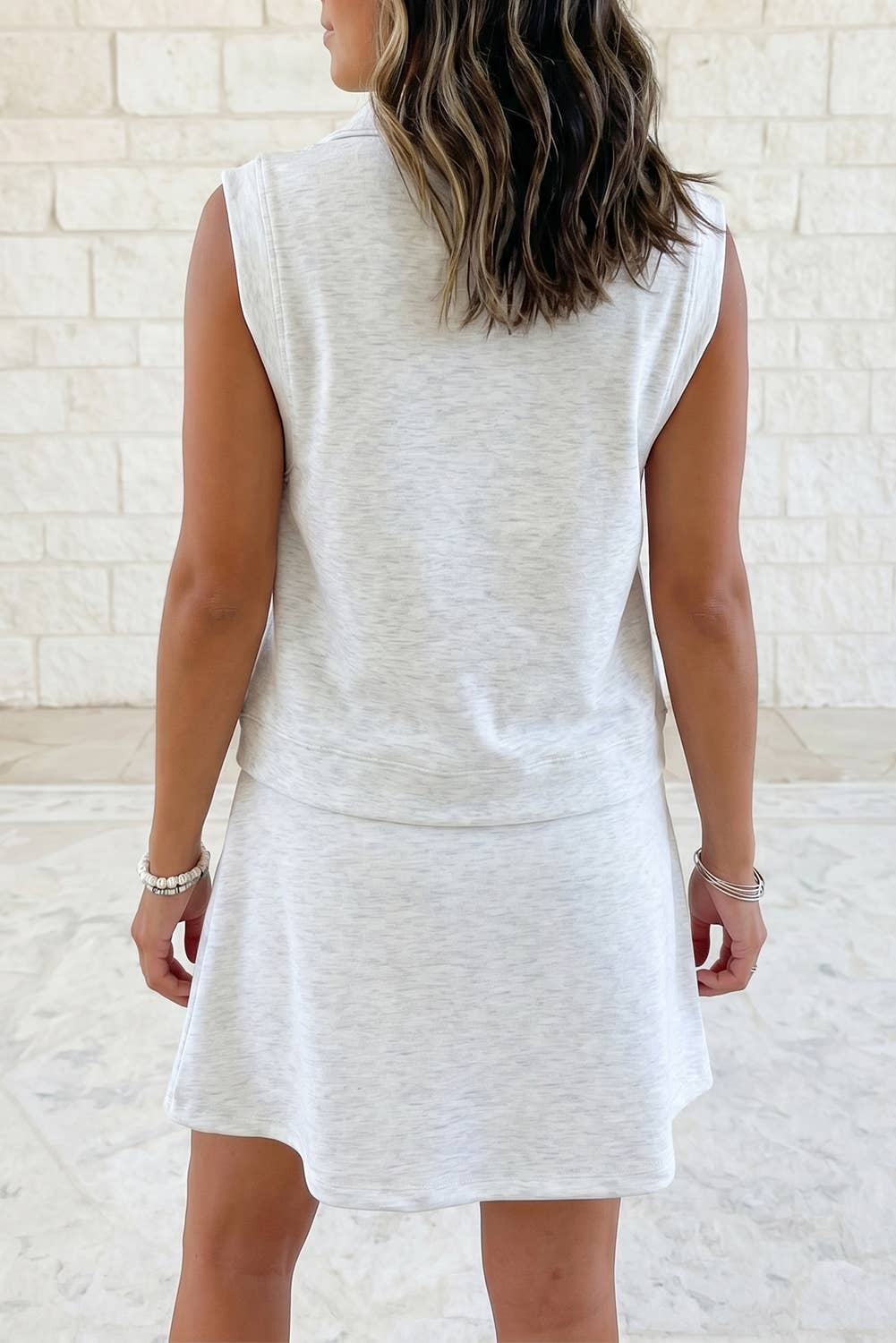 Zoey Zip Neck Tank and Skort