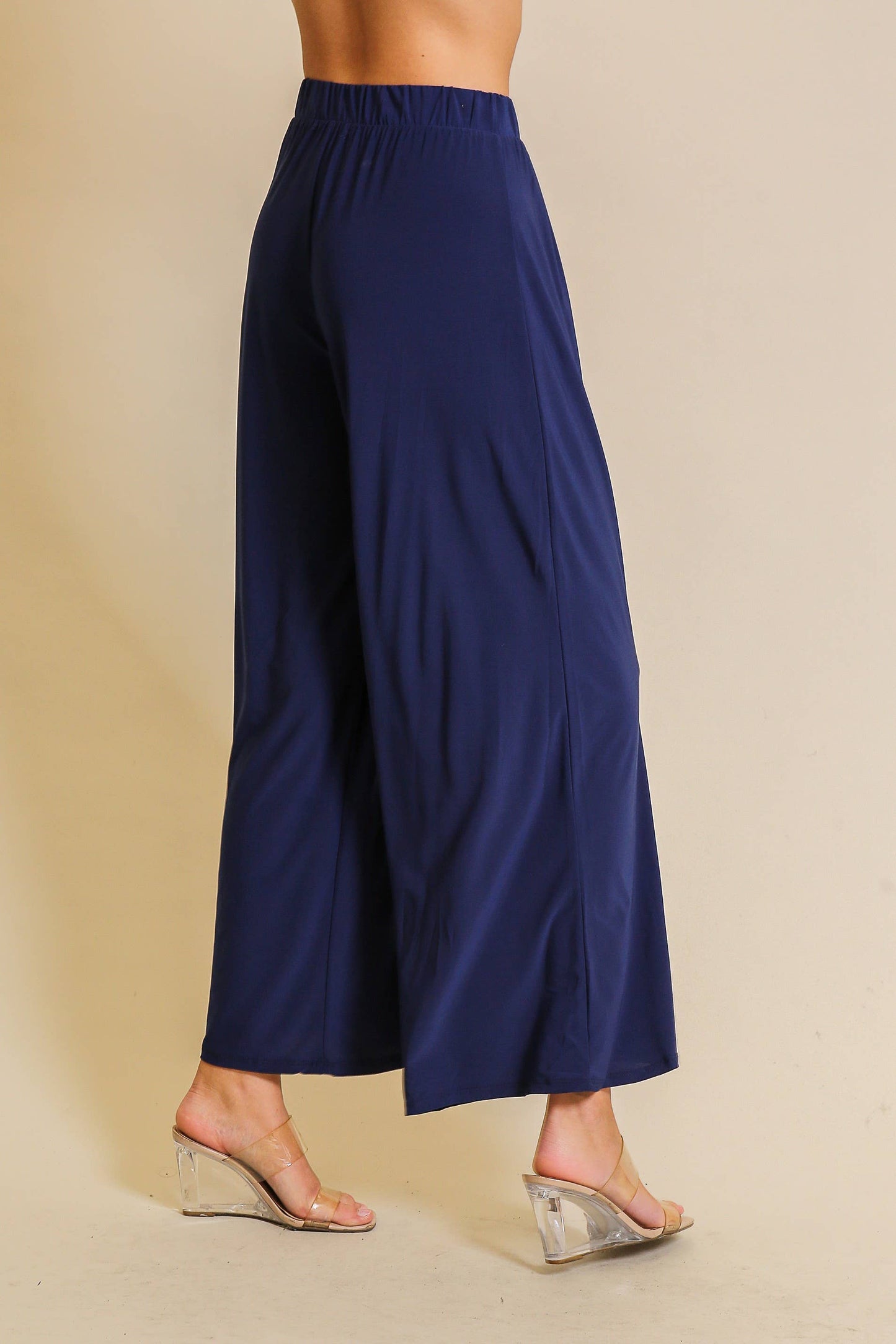 Heather High Waisted Wide Leg Pants