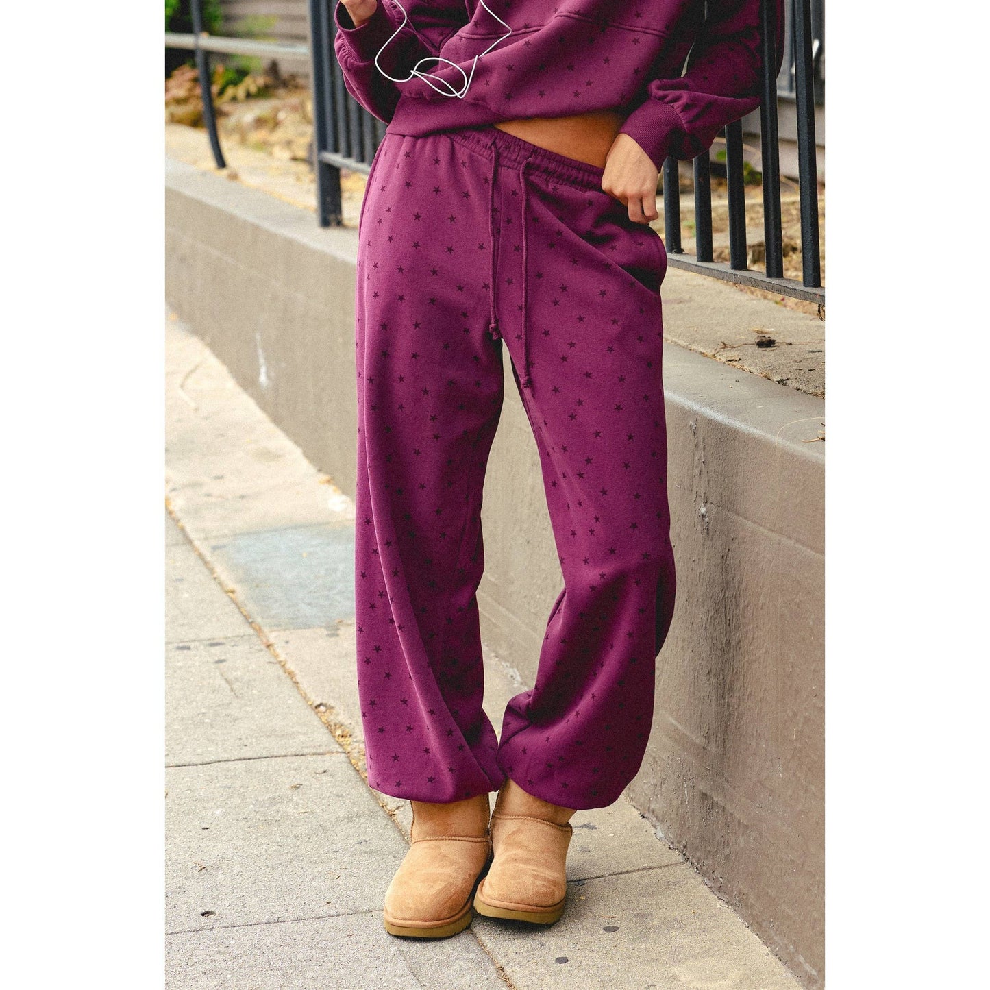 Star Print Jogger Pants