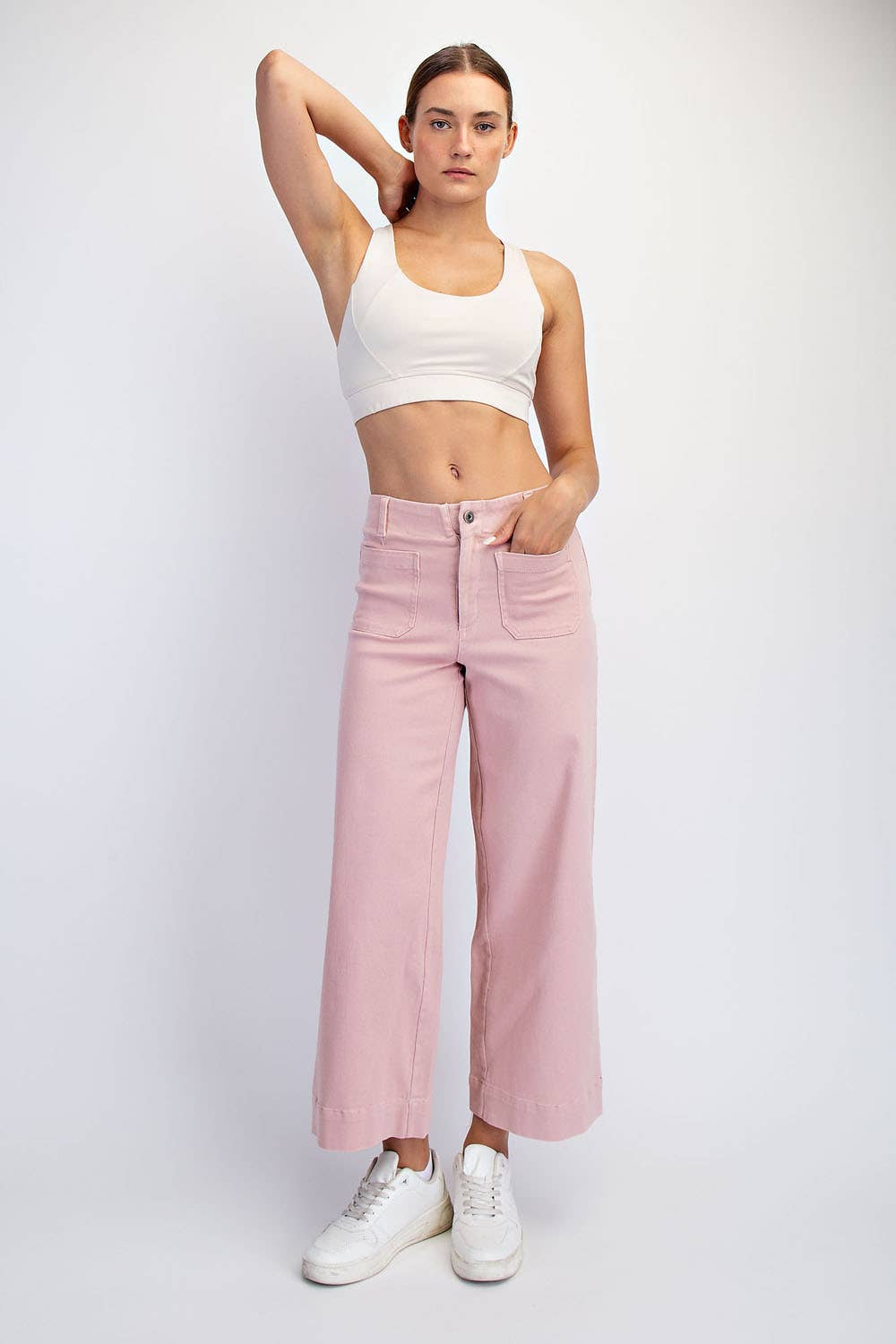 Amelia Cropped Wide Leg Pants