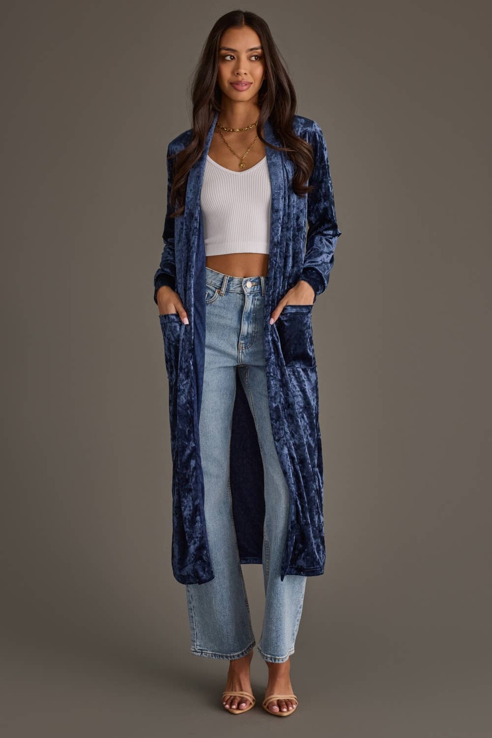 Demi Velvet Duster