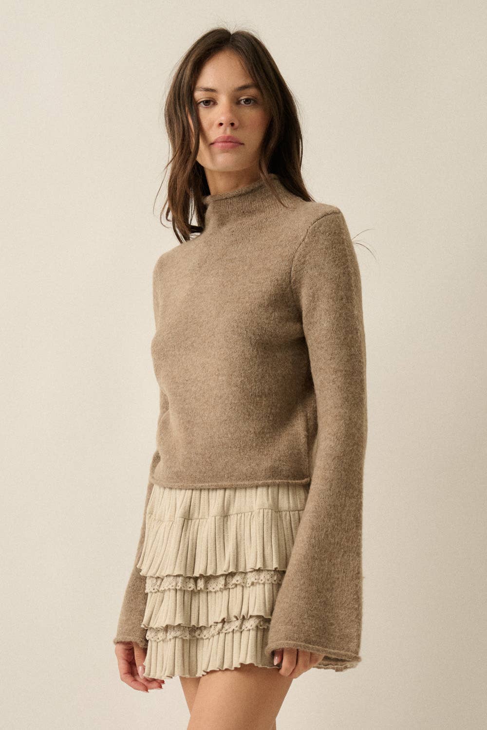 Mona Mock Neck Sweater
