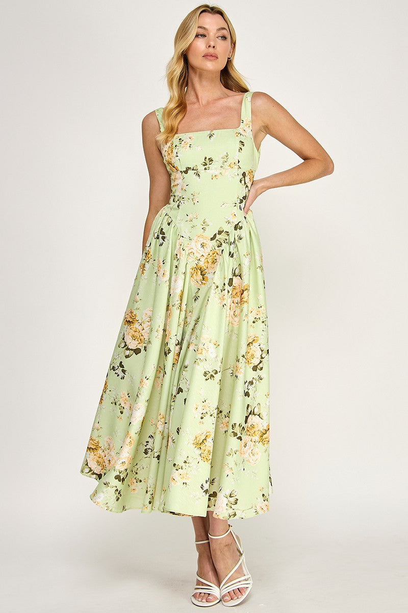 Priscilla Poplin Maxi Dress