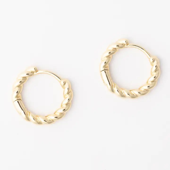 gold mini hoops