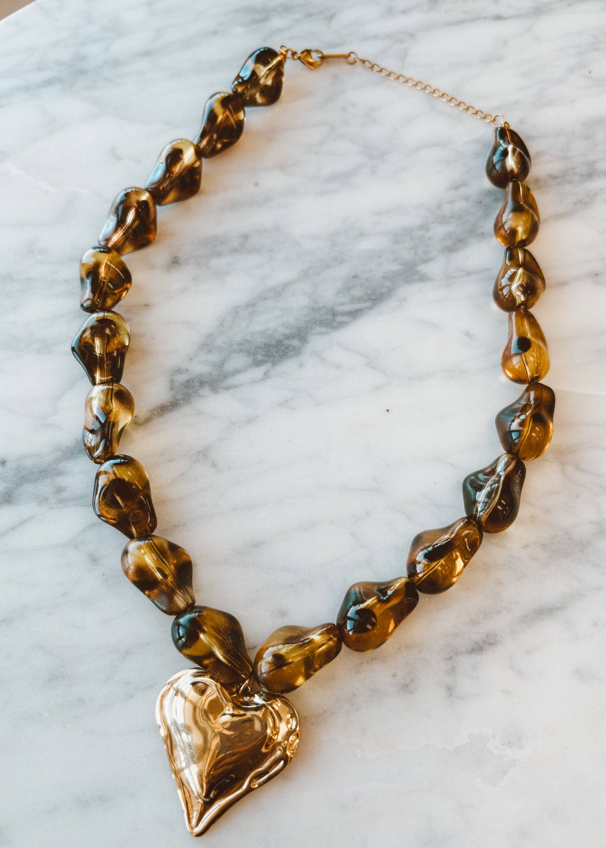 Honey Heart Necklace