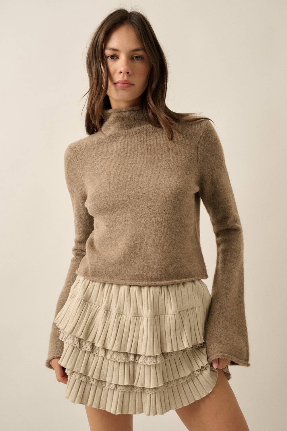 Mona Mock Neck Sweater