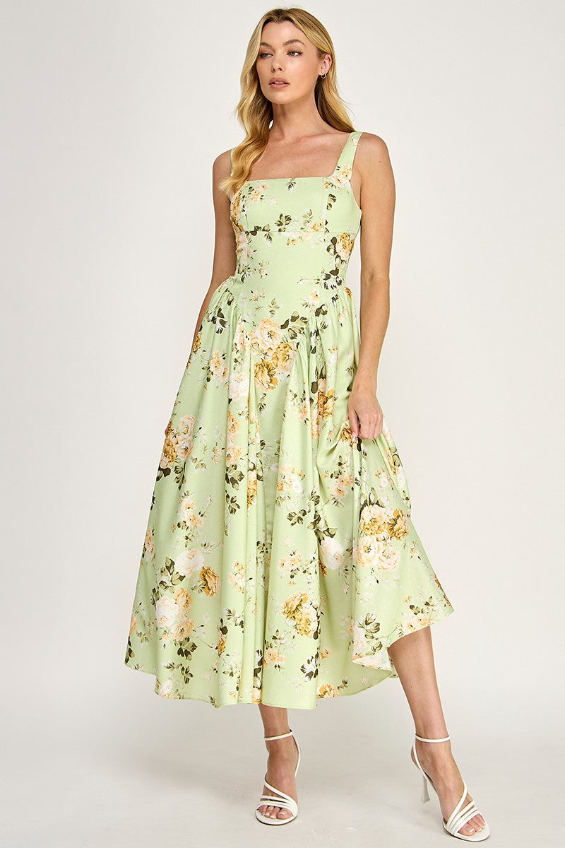 Priscilla Poplin Maxi Dress