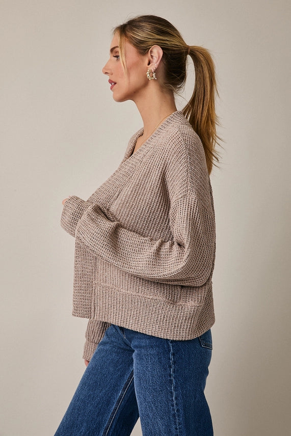 Fawn Cropped Cardigan