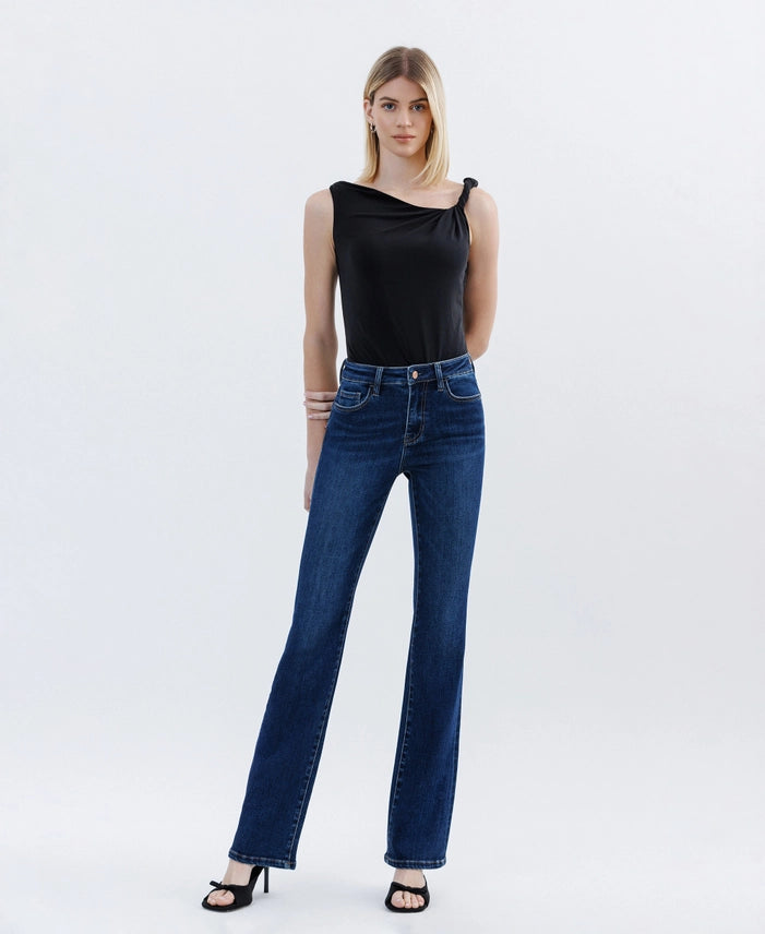 Tummy Control High Rise Full Length Bootcut Jeans