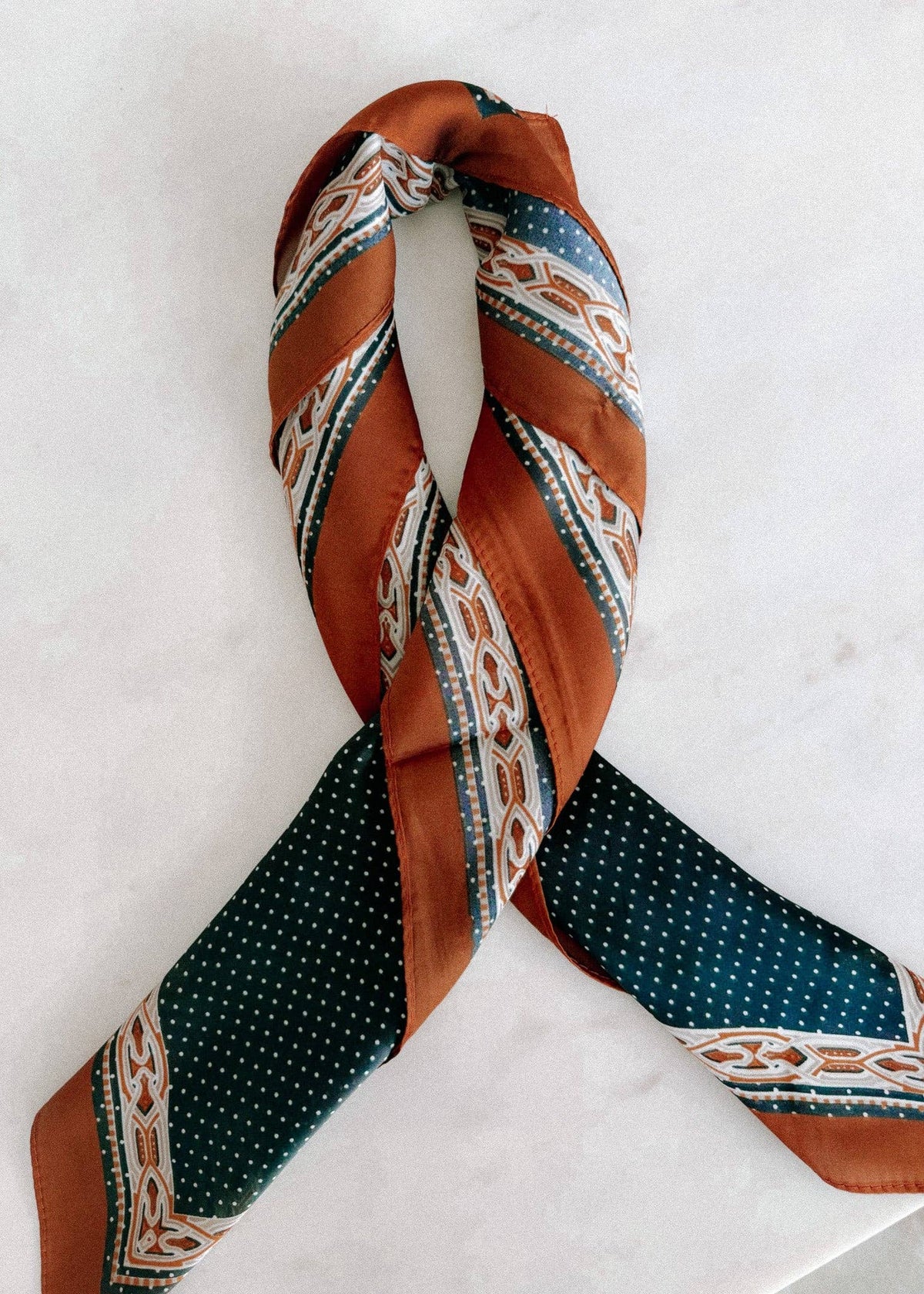 Dotty Satin Scarf