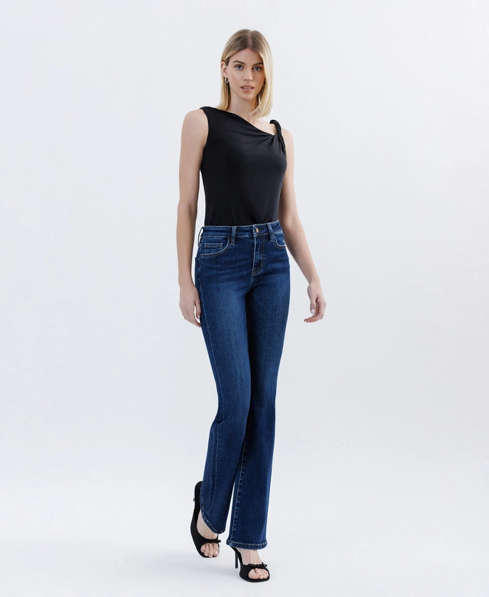 Tummy Control High Rise Full Length Bootcut Jeans