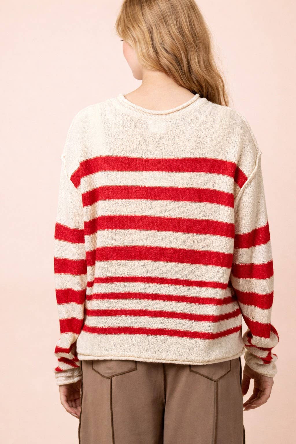 Stevie Striped Knit Summer Sweater Top