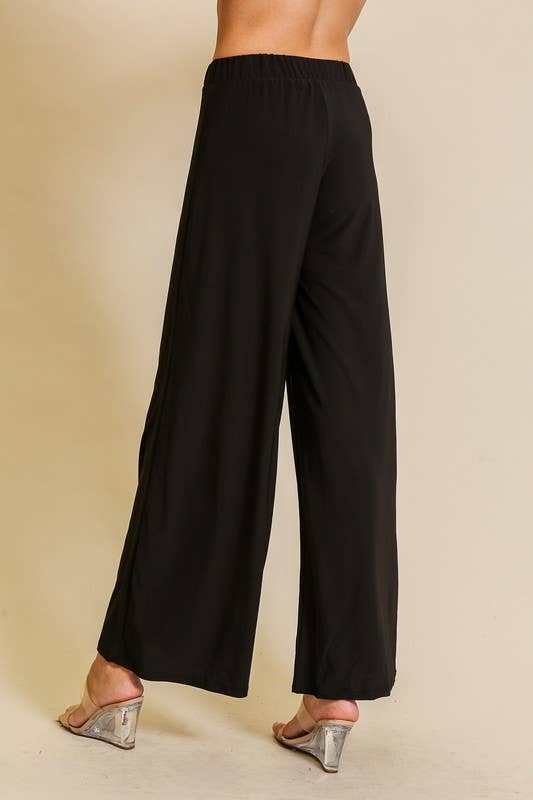 Heather High Waisted Wide Leg Pants