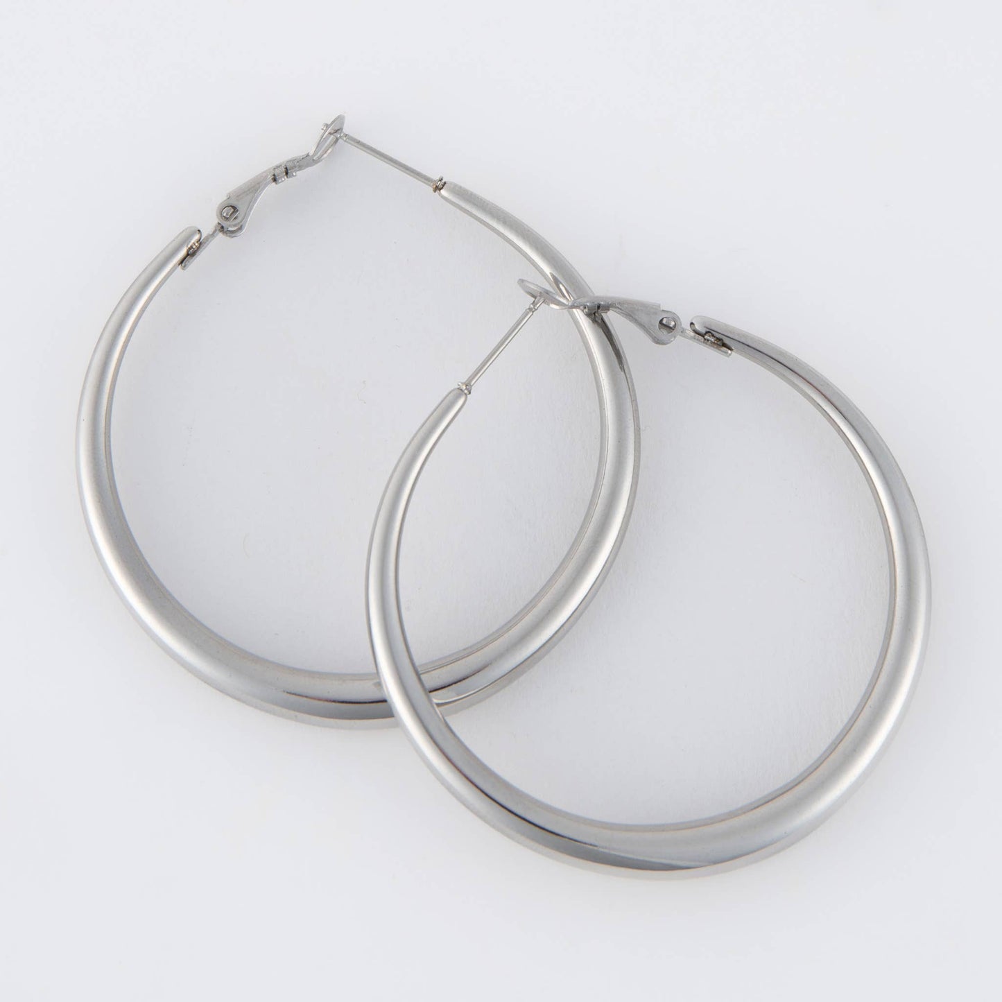 Waterproof Earrings Narelle Chunky Hoops in 18K Gold + Steel