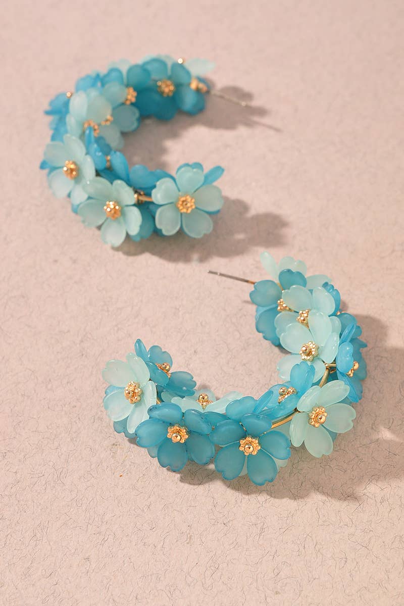 Flora Hoop Earrings