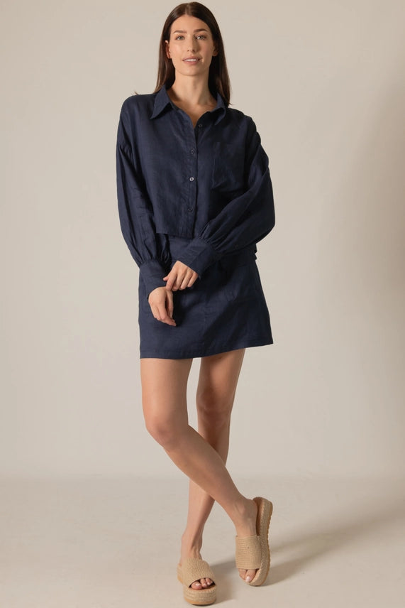 Faye Linen Button Up