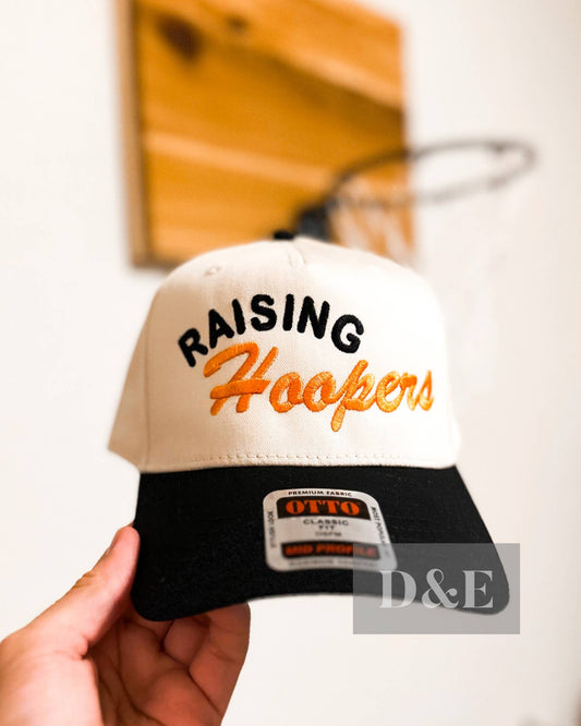 Raising Hoopers Orange Embroidery Basketball Cap