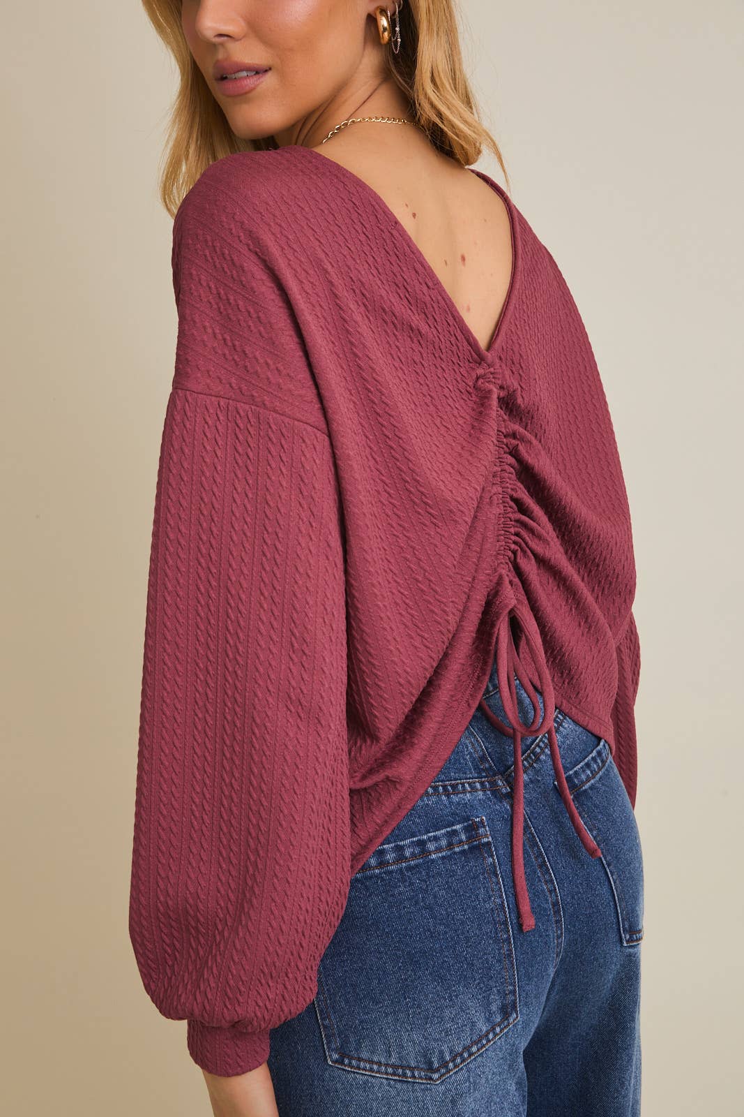 Ruby Back Ruching Top