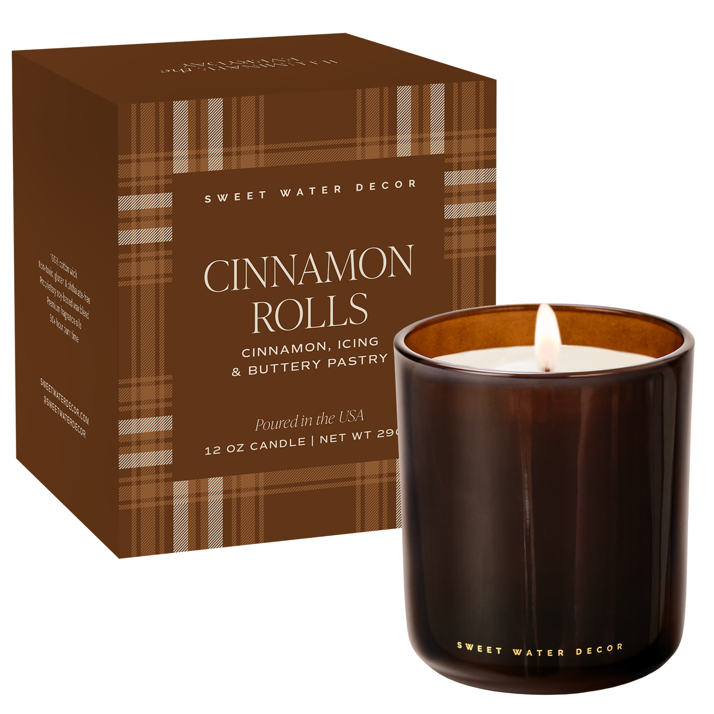 Cinnamon Rolls 12 oz Boxed Soy Candle