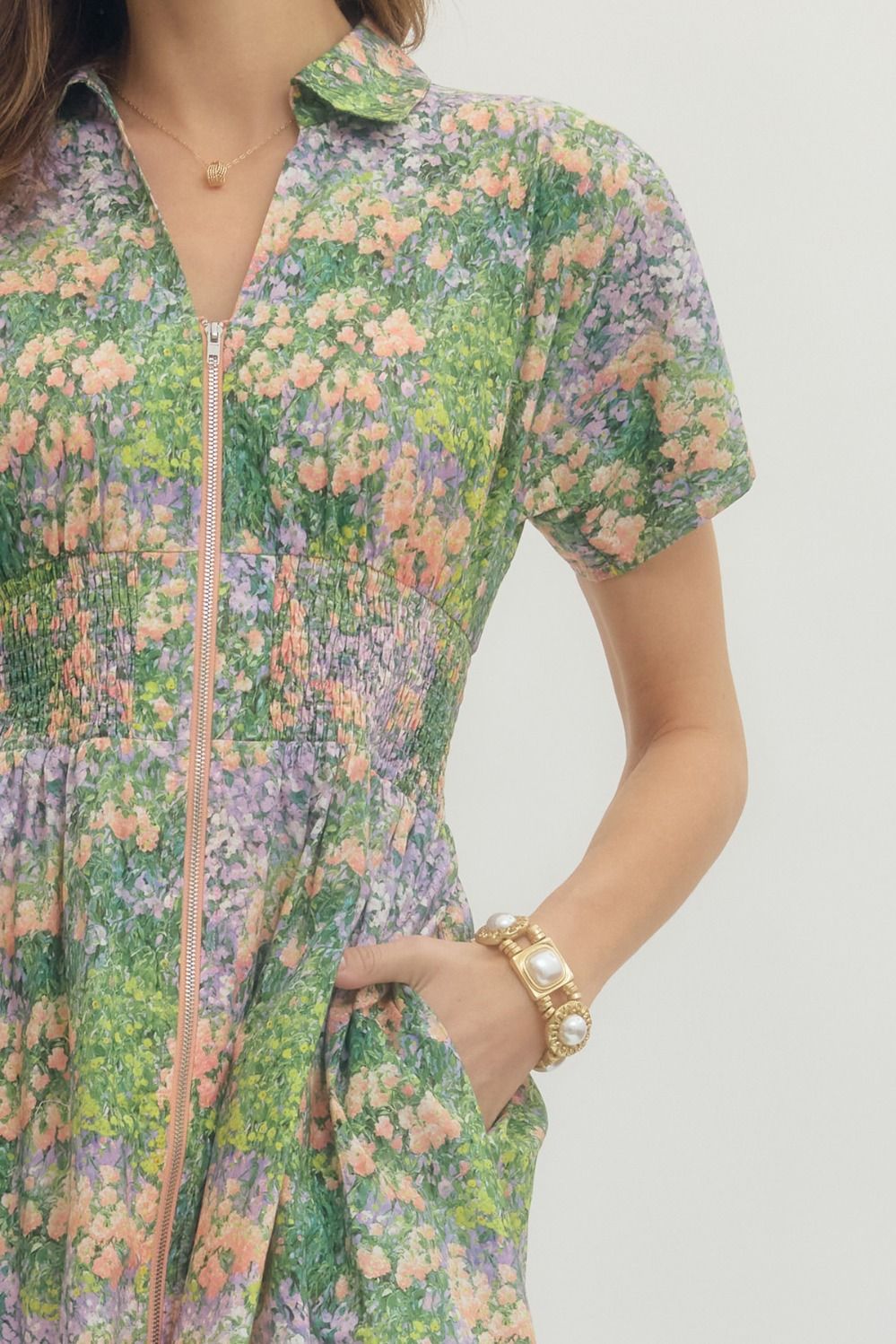 Samantha Short Sleeve Midi Dress