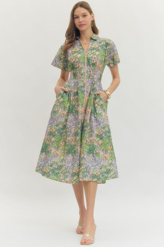 Samantha Short Sleeve Midi Dress
