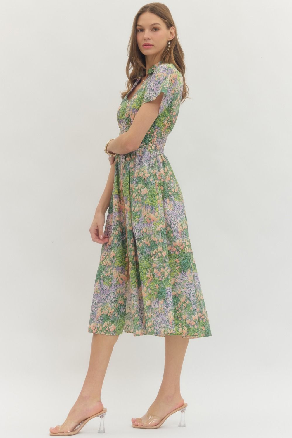 Samantha Short Sleeve Midi Dress