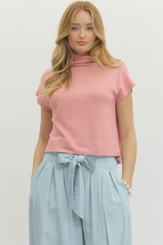 Macy Mock Neck Top