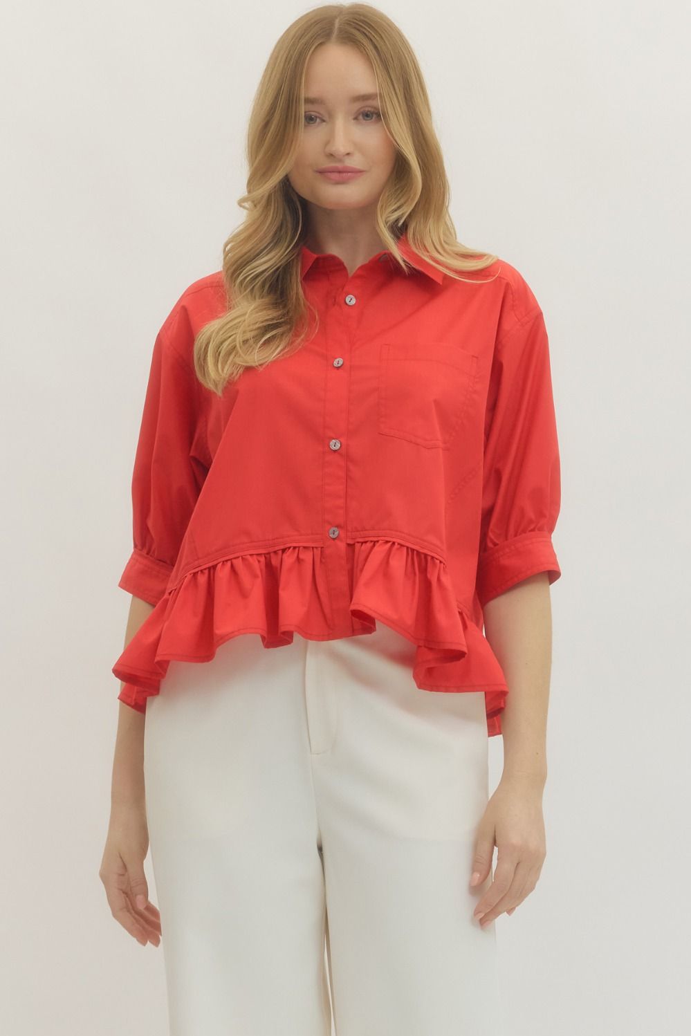 Beatrice Button Down Top