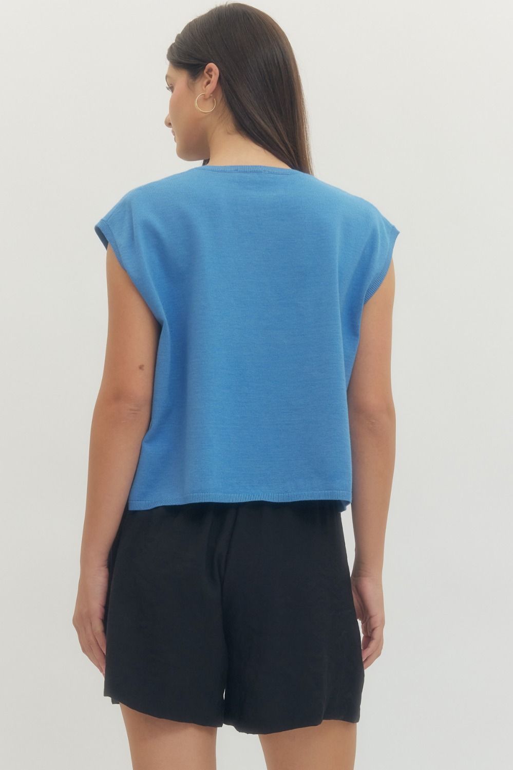 Katie Short Sleeve Knit Top